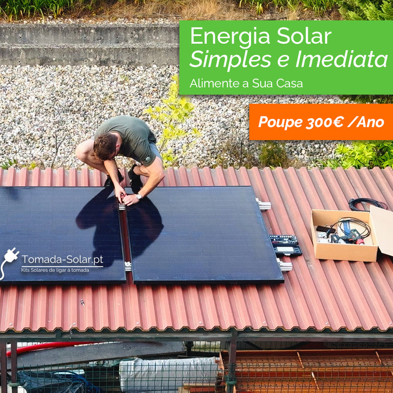 Kit Solar Tomada 800W - Telha