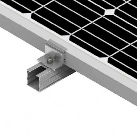 Fixador lateral ajustável para painéis solares