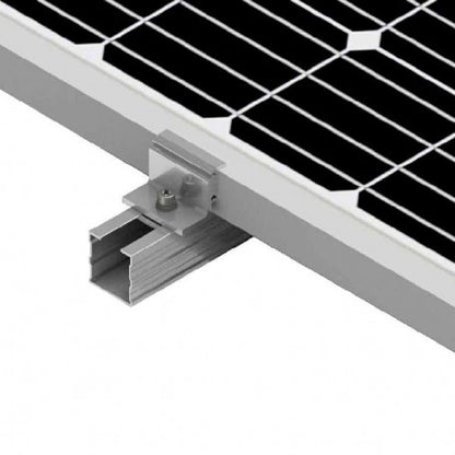 Fixador lateral ajustável para painéis solares